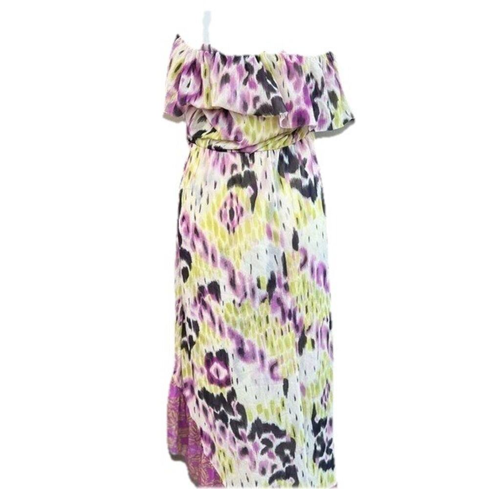 Anthropologie multicolored dress a line Women size M A000280 - Picture 6 of 10